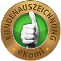 Kundenauszeichnung ekomi